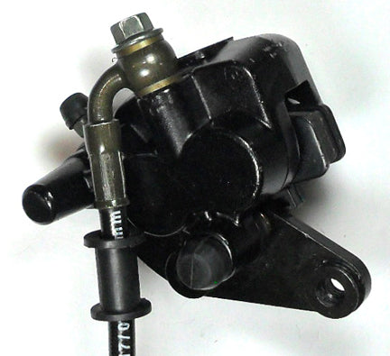 ScootsUSA Select - Front Brake Assembly, for Many Chinese Scooters & Dirtbikes , Brake Line L 46", Caliper Holes 46mm Ctr to Ctr , Caliper L 54mm W 50mm - Image 5