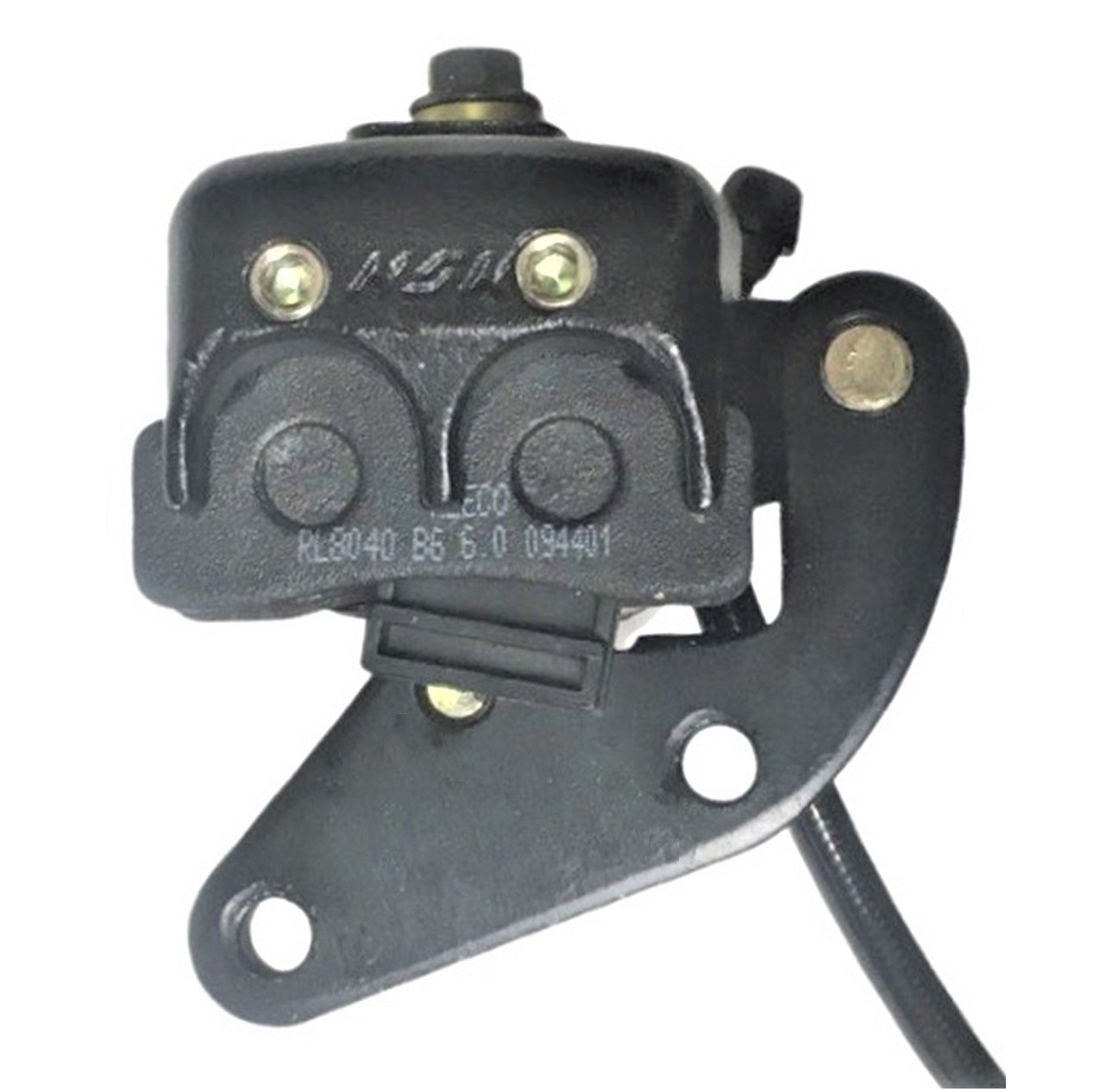 ScootsUSA Select - Front Brake Assembly, for Many Chinese Scooters & Dirtbikes , Brake Line L 46", Caliper Holes 46mm Ctr to Ctr , Caliper L 54mm W 50mm - Image 6