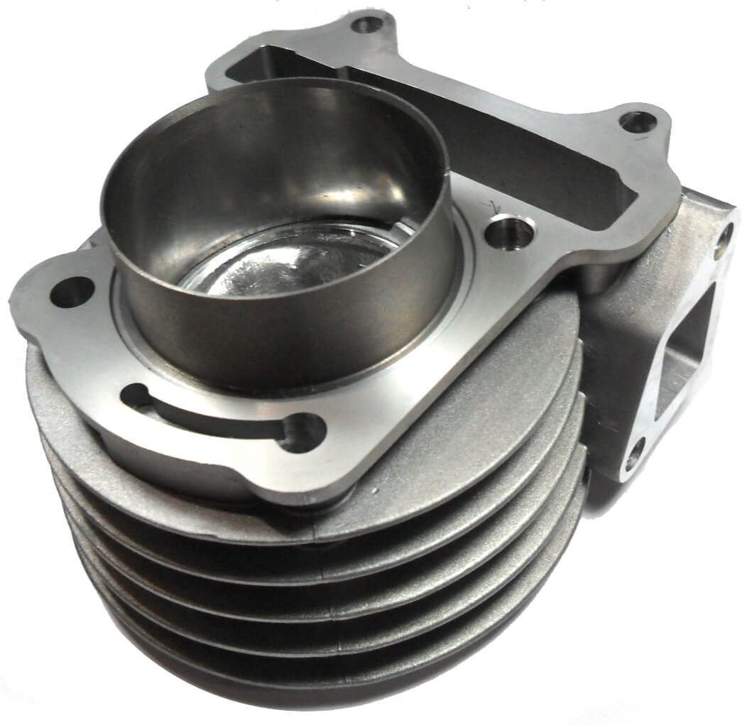 ScootsUSA Select - 100cc Cylinder Piston Top End Kit with Non-EGR Head for GY6-50 QMB139 Chinese Scooter Motors. Bore 50mm Shirt OD 52.50mm - Image 3