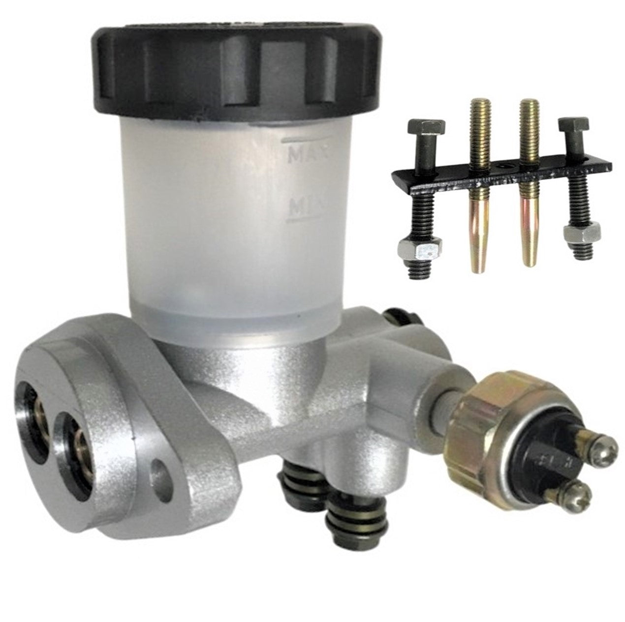 ScootsUSA Select - Brake Master Cylinder with Raised Insert, for Many ATV, Go Karts Bolts C/c 60mm