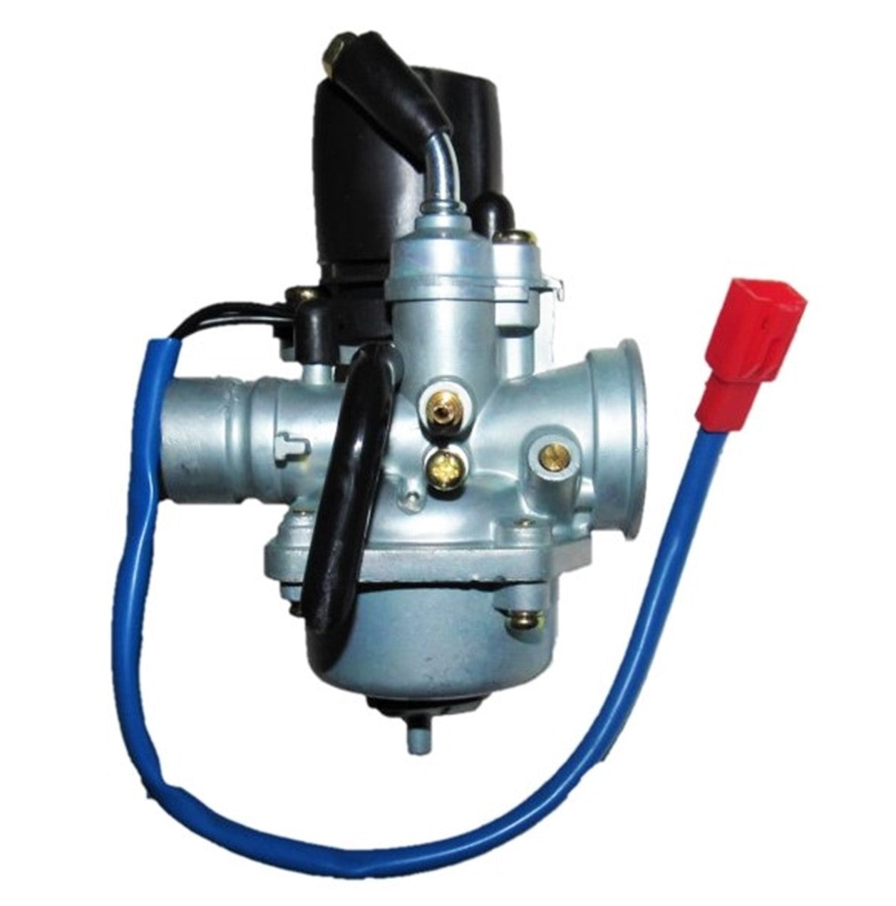 ScootsUSA Select - Mikuni Style 18mm 2 Stroke Carburetor with Electric ChokeIntake OD 24mm Air OD 38mm Made in China, This Is a Less Expensive Alternative for 50,70,90cc 2 Stroke ATVS & Scooters - Image 2