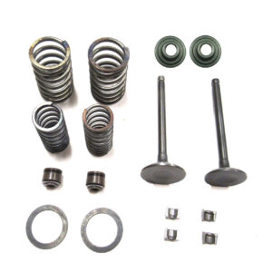 ScootsUSA Select - GY6-50 Valve Set 64mm Includes 2 Valves, 2 Springs, Seals & Retainer Clips