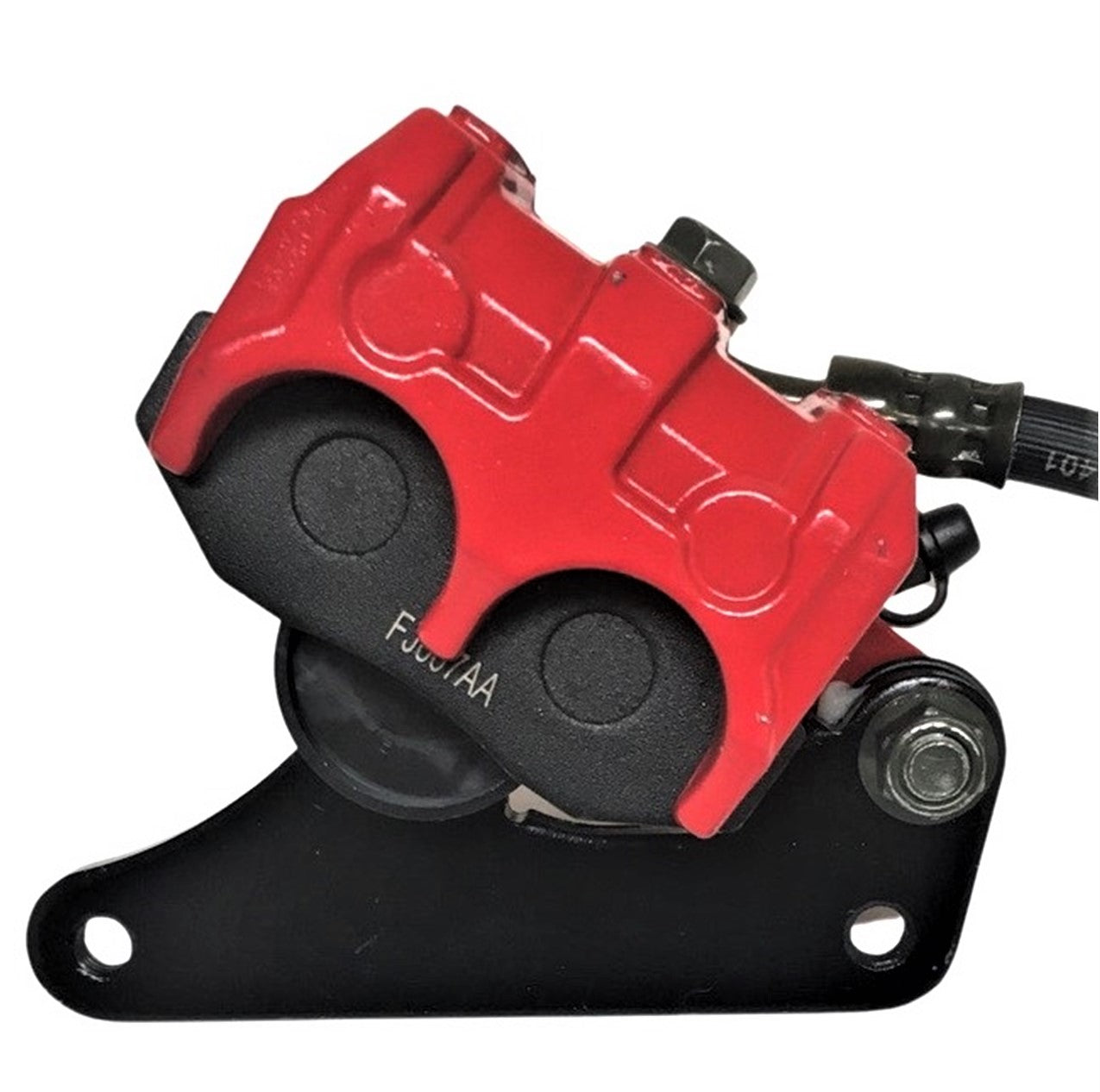 ScootsUSA Select - Front Brake Assembly for Many Scooters & DirtBikes Caliper Bolts C/c 96mm, Line Length 41in, 2 Bullet Connectors for Brake Switch - Image 4