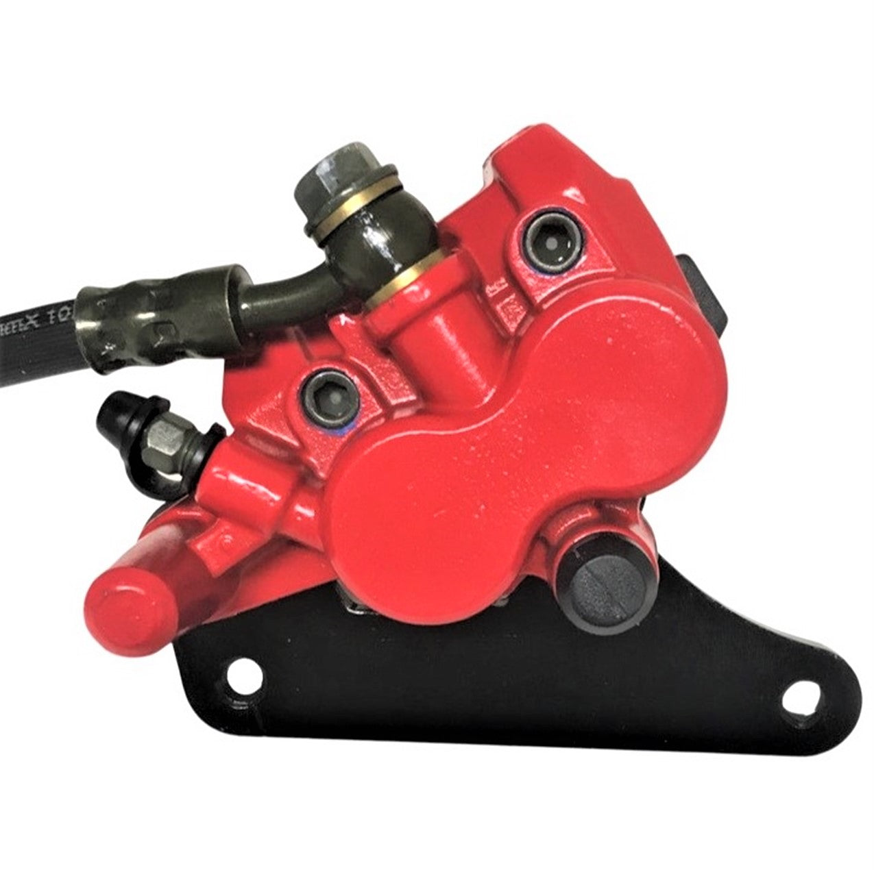 ScootsUSA Select - Front Brake Assembly for Many Scooters & DirtBikes Caliper Bolts C/c 96mm, Line Length 41in, 2 Bullet Connectors for Brake Switch - Image 5