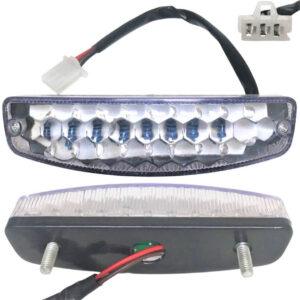 ScootsUSA Select - Rear Tail Light for Many ATV's, Dirt Bikes, and Go Karts W 5 H 1.5 3Pins in a 3 Pin Male Jack