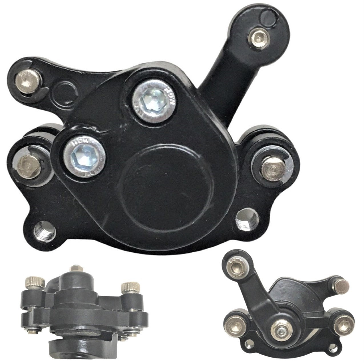 ScootsUSA Select - Manual Brake Caliper with Brake Pads - for Many Minibikes and Go Karts Bolts C/c 51mm