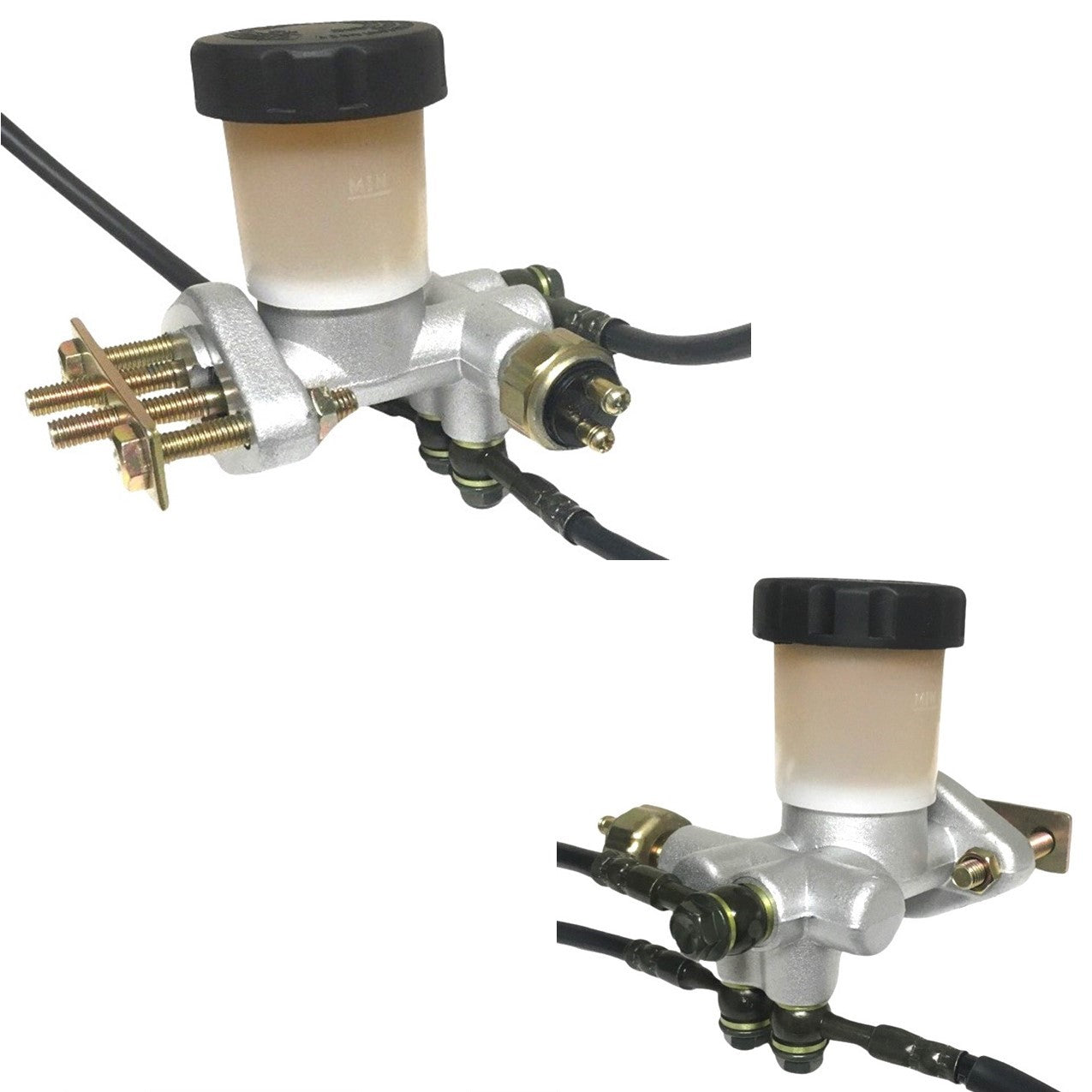 ScootsUSA Select - Complete Go Kart Brake Assembly for Many Go Karts Caliper #1 Bolts C/c 63mm, Line L 28in, Caliper #2 Bolts C/c 63mm, Line L 43in, #3 96mm, 78in, Master Cylinder 60mm - Image 3