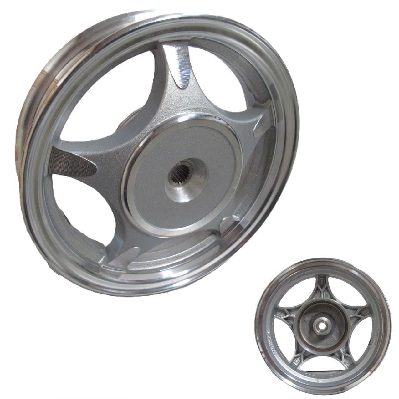 ScootsUSA Select - Wheel Rim (Rear) (2.15x10) Silver - Drum Style