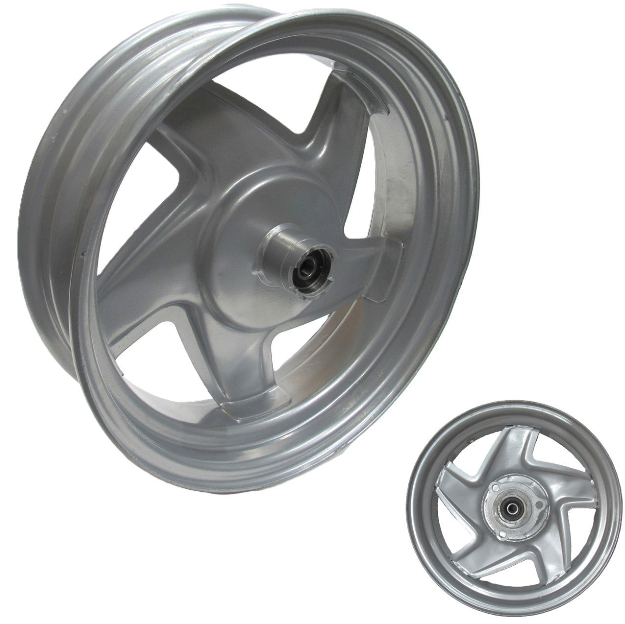 ScootsUSA Select - Wheel Rim (Front) (3.5x12), Rotor Bolts C/c 69mm Axle ID 12mm for Tao Tao Powemax 150