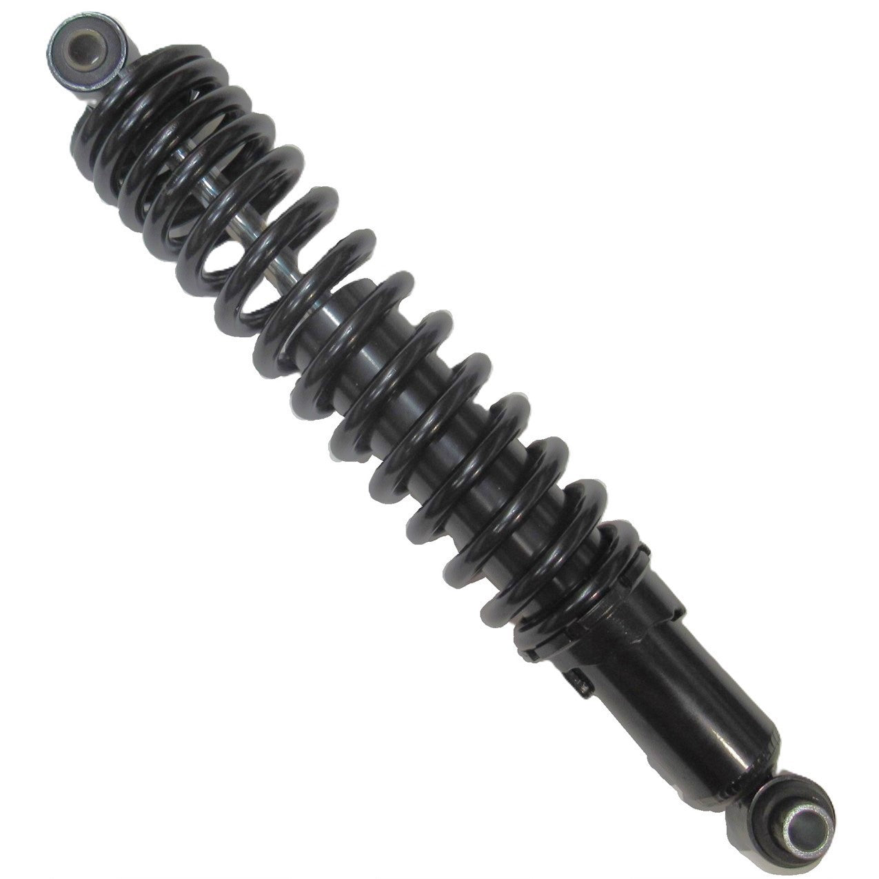 ScootsUSA Select - Rear Shock Black Eye C/c 14in Spring Ht 8 3/4in Spring OD 2.5" Thickness 8.6mm Bolt ID Top 10mm Bottom 12mm