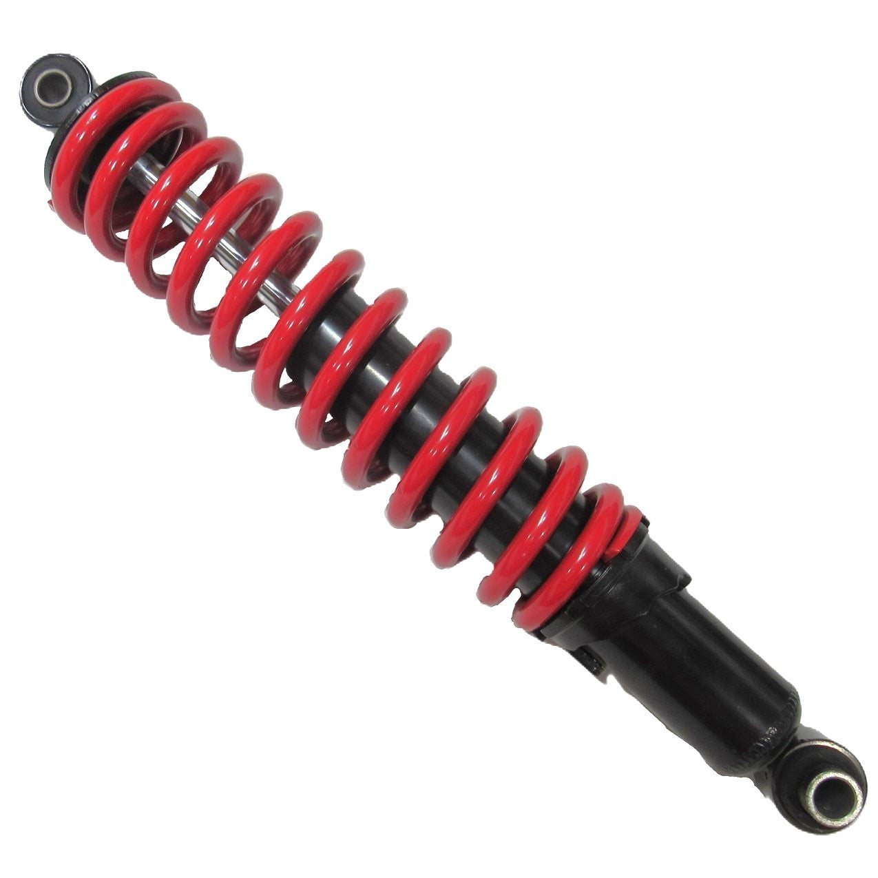 ScootsUSA Select - Rear Shock Red Eye C/c 14in Spring Ht 8 3/4in Spring OD 2.5" Thickness 9mm Bolt ID Top 10mm Bottom 12mm